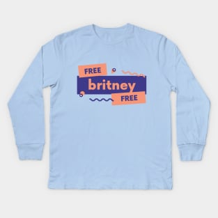 Free Britney Kids Long Sleeve T-Shirt